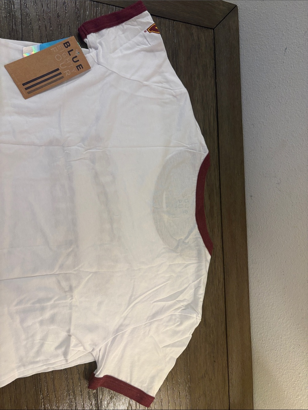 NWT [Blue 84] Minnesota Golden Gophers NCAA Ringer Tee Maroon/White Women’s M - Picture 7 of 9